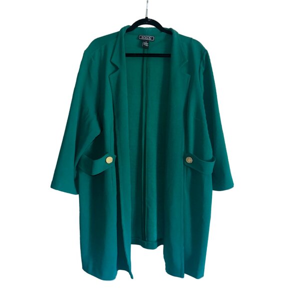 NYCC Jackets & Blazers - Chic Teal Blazer with Gold Button Details